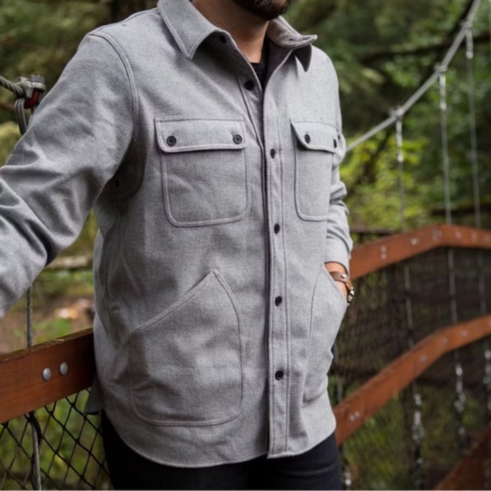 Woolrich‎ M West Ridge Shirt Jacket fleece lined flannel coat Shacket outdoor